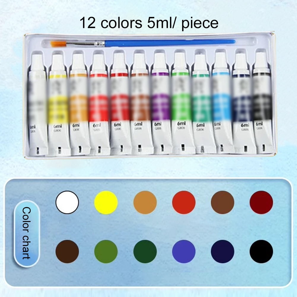 Mini 6 - Grid Portable Watercolor Palette Set with Binder - Clip Book Design, Ideal for Artists and Students on the Go