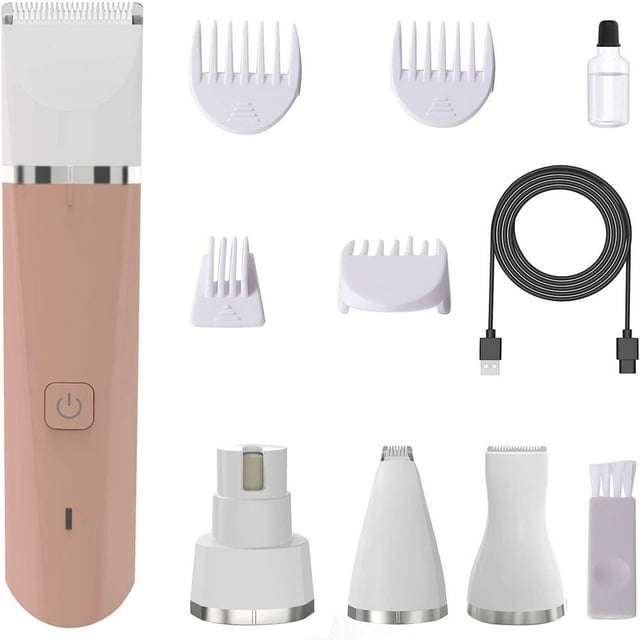 Dogs Clippers Professional Electric Clippers Detachable Blade Low Noise Electric Cordless Pet Cat and Dog Clippers(Pink)