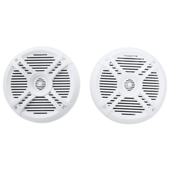 Pair Rockville RMSTS65W 6.5" 800 Watt Waterproof Marine Boat Speakers 2-Way White