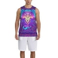 thumbnail image 6 of Rocae Elephant in Tribal Style for Men's Basketball Jersey Lightweight and Breathable Athletic Tank Top,Quick-Drying Sports Jersey Large, 6 of 9