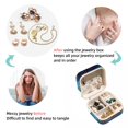 thumbnail image 4 of Christmas Sleigh Travel Portable Square Jewelry Box Earring Necklace Bracelet Organizer Storage Display Case Holder Stand Decorative Box Organize, 4 of 6