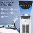 thumbnail image 4 of 3‑In‑1 Evaporative Air Cooler Portable Ice Cooling Swamp Cooler Fan 52° Oscillation 3 Speeds 8H Timer Remote Control 0.5 Gallon Water Tank for Home Office White, 4 of 10