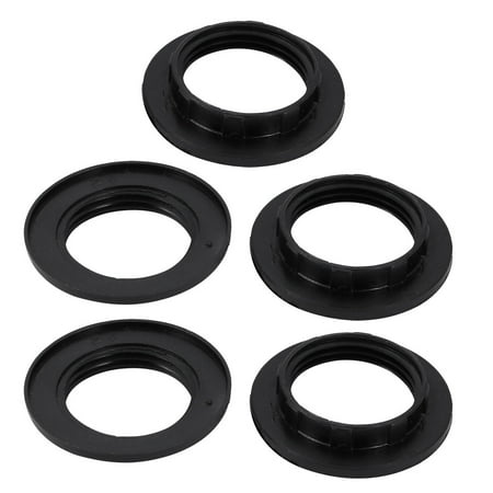 Replacement Lamp Socket - Uxcell Screw Bulbs Lamp Holder Twist and Lock E14 Socket Replacement Ring Black (5-pack)