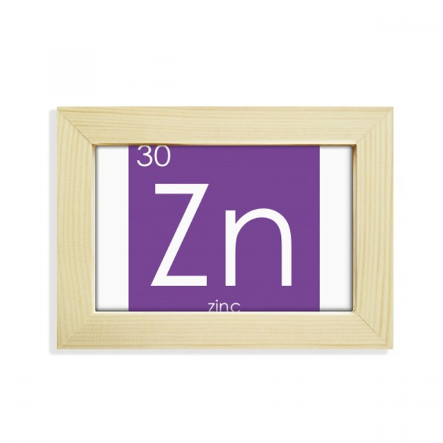 Chestry Elements Period Table Transition Metals Zinc Zn Desktop Decorate Photo Frame Picture Art Painting 5x7 inch
