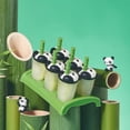 thumbnail image 4 of YoGold 1Set Summer Popsicle Molds Cute Panda Shape Ice Cream Maker Reusable Plastic Popsicle Molds for Home Use Easy Release Ice Pop Tray for Family Fun Green, 4 of 7