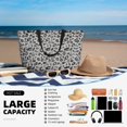 thumbnail image 5 of Wukai Wild Animal Leopard Print Print Zipper Bag,large Beach Tote Bag,Waterproof Sandproof Bag,Grocery and Picnic Tote Travel Bag, 5 of 5