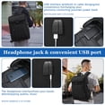 thumbnail image 3 of Mochila para portátil YALUNDISI Travel Carry On 15.6 pulgadas USB negra, 3 of 3
