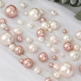 BalsaCircle 200 Blush Rose Gold Faux Pearl Beads Assorted Vase Fillers ...