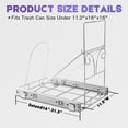 thumbnail image 4 of Pull Out Trash Can Under Cabinet Silde 35 qt Kitchen Shelf for Trash CanUnder the Sink, Black, 4 of 6