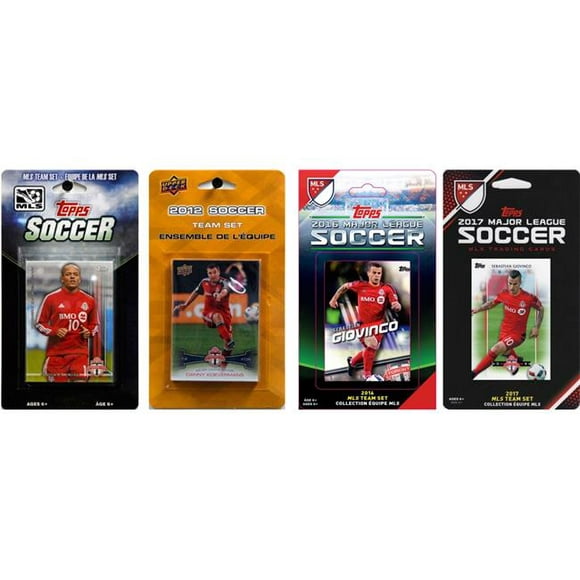 C & I Collectables TORFC417TS MLS Toronto FC 4 Different Licensed Trading Card Team Sets