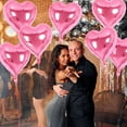thumbnail image 5 of VWRXBZ 10 Pack Heart Foil Balloons, Black Aluminum Self Sealing Balloons with Ribbon for Valentines Day, Birthday, Wedding, Engagement and Baby Shower Decorations, 5 of 6