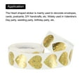 thumbnail image 3 of Uxcell Heart Shaped Sticker 1 Inch Self Adhesive Love Sticker Label for Valentine Day, Star Golden 500 Pcs, 3 of 6