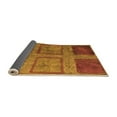 thumbnail image 2 of Ahgly Company Indoor Rectangle Abstract Orange Modern Area Rugs, 7' x 9', 2 of 4