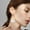 D, variant on LPSSTORE Stacked Half Moon Earrings Reversible Leather Geometric Metal Round Drop Earrings Statement Earrings