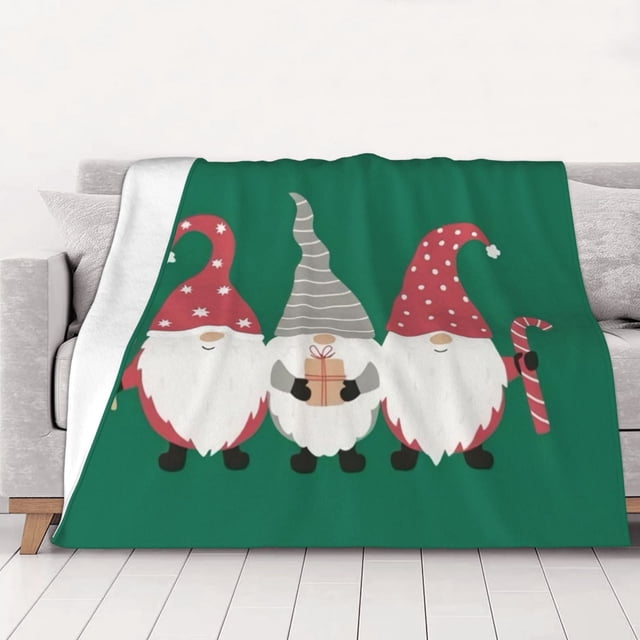 Manta navideña de forro polar, súper suave y acogedora, ideal para hombres, mujeres, ancianos y niños. Características: súper suave, 40 x 30 pulgadas.