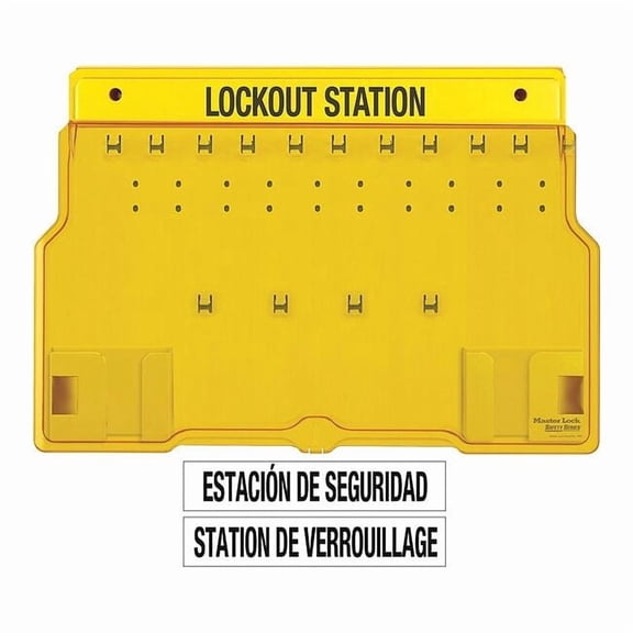 Master Lock Lockout Station,Unfilled,15-1/2 In H 1483B