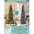 thumbnail image 4 of Árbol de Navidad HMASYO, desplegable, 1,5 m, con temporizador, luces azules, 4 of 9