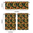 thumbnail image 6 of Farmhouse Bohemian Curtains 36 Inch Short - 3 Panel Floral Vintage Set with Rustic Botanicals, Rod Pocket Window Treatment for Country Style, 6 of 6
