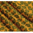 thumbnail image 3 of Soimoi Orange Cotton Poplin Fabric Green Paisley Print Fabric by the Yard 56 Inch Wide, 3 of 7