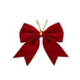 thumbnail image 2 of Christmas Decorations, Fleece Wine Red Bow Christmas Decoration, Holiday Decor, Christmas Bow, for Xmas Tree, Home, Party, Holiday Christmas Decorations, 2 of 7