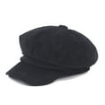 thumbnail image 2 of iHPH7 Mens Beret Hats Wool Cap Painters Hats for Men Beret Hat Men French Beret Hats for Women, Black One Size, 2 of 5