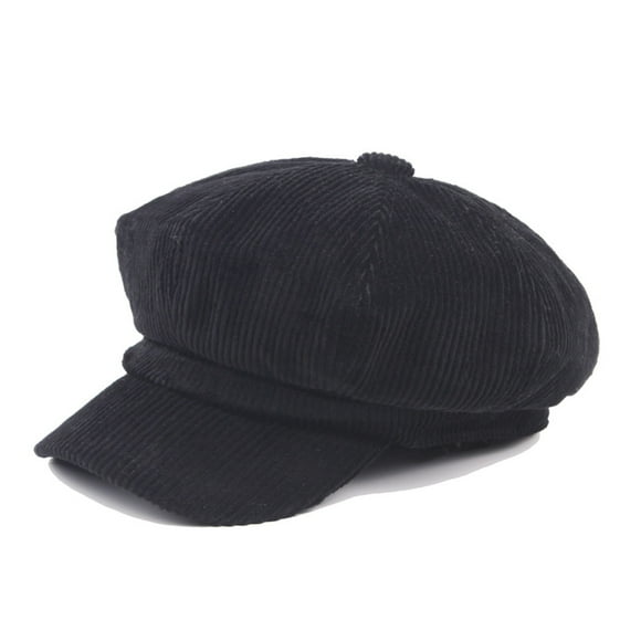 Men Women Casual Cap Flat Beret Octagonal Cap Outdoor Beret Caps Baseball Caps hats for men Black