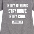 thumbnail image 3 of Instant Message - Stay Strong Brave Cool - Toddler & Youth Girls Fleece Dress, 3 of 6