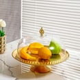 thumbnail image 2 of Birdeem Dessert Table Decorations Snacks Display Shelf with Lid Cake Stand Tea and Cake Sum Tray Fruit Pallets Single Layer Fruit Pallets Living Room Home Use, 2 of 12