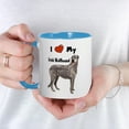 thumbnail image 3 of CafePress - I Love My Irish Wolfhound Mug - 11 oz Ceramic Mug - Novelty Coffee Tea Cup, 3 of 3