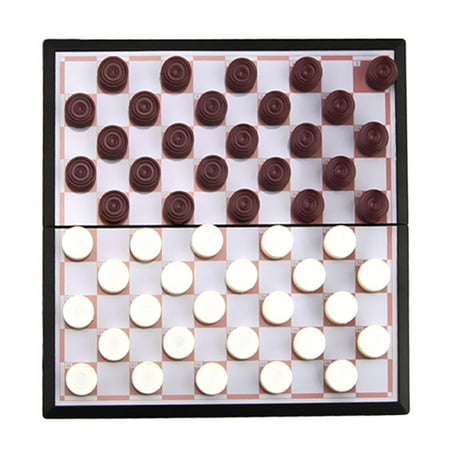 19.5x19.5CM Chess Chessboard Board Game Checkers Backgammon Toy Set ...