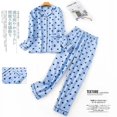 thumbnail image 1 of Pijamas de franela de algodón para mujer, ropa de S-XXXL de talla grande, traje de casa, Tops de dormir con estampado a cuadros, Otoño e Invierno, 1 of 4