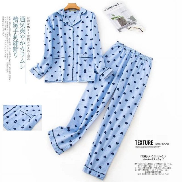 Pijamas de franela de algodón para mujer, ropa de S-XXXL de talla grande, traje de casa, Tops de dormir con estampado a cuadros, Otoño e Invierno