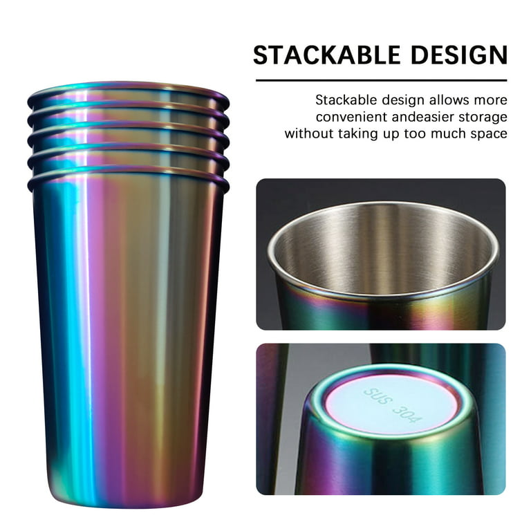 SALE- Metal Travel Cups- Last Nerve - Stacked - A Plus Size Boutique