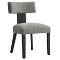 thumbnail image 3 of Side Dining Chair, Set of 2, Grey Gray, Fabric, Kitchen Cafe Bistro Hospitality Restaurant, Modern Contemporary HB36864, 3 of 11