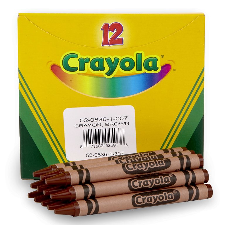 Crayola® Bulk Crayons, Brown, 12/Box
