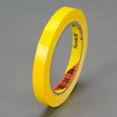 Scotch Color Coding Tape 690 Yellow, 12 mm x 66 m, 144 per case Bulk