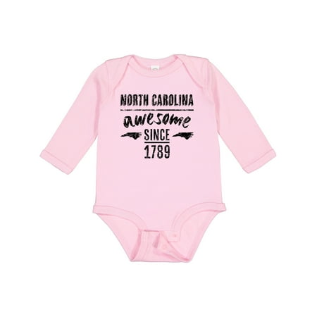 

Inktastic North Carolina Awesome Since 1789 Gift Baby Boy or Baby Girl Long Sleeve Bodysuit