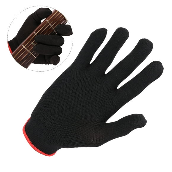 Glove Practice Glove, Durable Guitar Glove, Black For Novice Players Instrument Accessories Guitar Parts Beginner L,M,S
