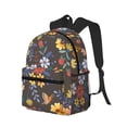 thumbnail image 2 of Picia Colorful Flowers with Butterfly Large Capacity Backpack Classic Style Backpack Casual Backpack Water-Resistant School Work Travel Outdoor Backpack, 2 of 8