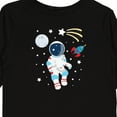 thumbnail image 4 of Inktastic Astronaut the Moon Spaceship and Shooting Star Boys or Girls Long Sleeve Toddler T-Shirt, 4 of 5