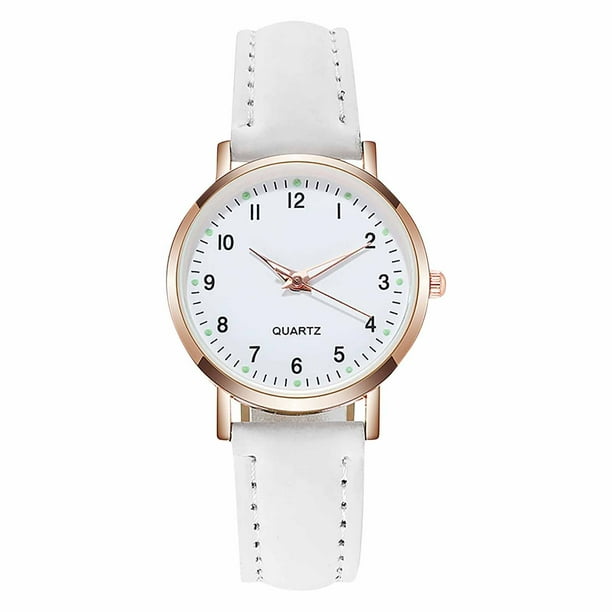 Promotion!Rong Yun Ladies Luminous Quartz Watch, Digital Leather Watch Ladies Quartz WatchPromotion!