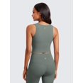 thumbnail image 2 of Top deportivo CRZ YOGA Butterluxe de corte largo con escote cuadrado gris - S, 2 of 4