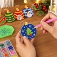 thumbnail image 6 of Diy Christmas Hanging Decor Set, Diamond Art Christmas Ornaments, Christmas Tree Ornaments Set, Diamond Painting Kit, 2026 Christmas Ornaments, 12 Pcs 3X3 Inch Full Drill Round, 6 of 7