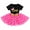 Black + Hot Pink - Polka Dots, variant on Baby Girls 1st 2nd Birthday Clothes Mouse Polka Dots One Sequin Tutu Princess Dress Cake Smash