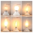 thumbnail image 2 of Bombilla incandescente E27/E14, rosca para iluminación general, 25 W, 40 W, 60 W, bombilla incandescente transparente esmerilada de tungsteno antiguo, 2 of 4