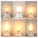thumbnail image 2 of Bombilla incandescente E27/E14, rosca para iluminación general, 25 W, 40 W, 60 W, bombilla incandescente transparente esmerilada de tungsteno antiguo, 2 of 4