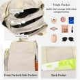 thumbnail image 4 of Nylon Crossbody Bag for Women - Waterproof Shoulder Bag with Multi Pockets and Top Handle, 4 of 5