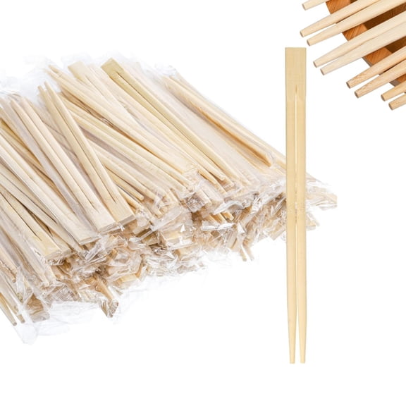 Disposable Bamboo Chopsticks Individually Wrapped Chopstick 50pack Disposable Noodles Utensils for Family Gatherings Picnics Dining Establishments