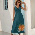 thumbnail image 6 of Pumpkin at Midnight Sleeveless Dress summer dress women summer clothes for women, 6 of 6