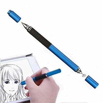 ZLMC 2 in 1 Pen, Fine Point Replacehle Stylus for iPad, iPad Air,iPhone, Samsung Galaxy, LG G Pad,Dell, Dragon, Nextbook and Other Touch Screen Devices (Best Fine Point Stylus For Ipad Air)